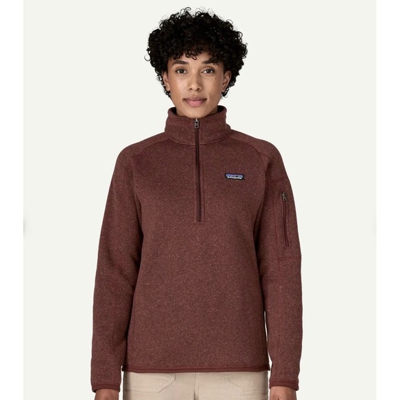 Patagonia Sweaters - Patagonia Better Sweater 1/4 Zip Fleece Pullover Rosehip‎ Red Small